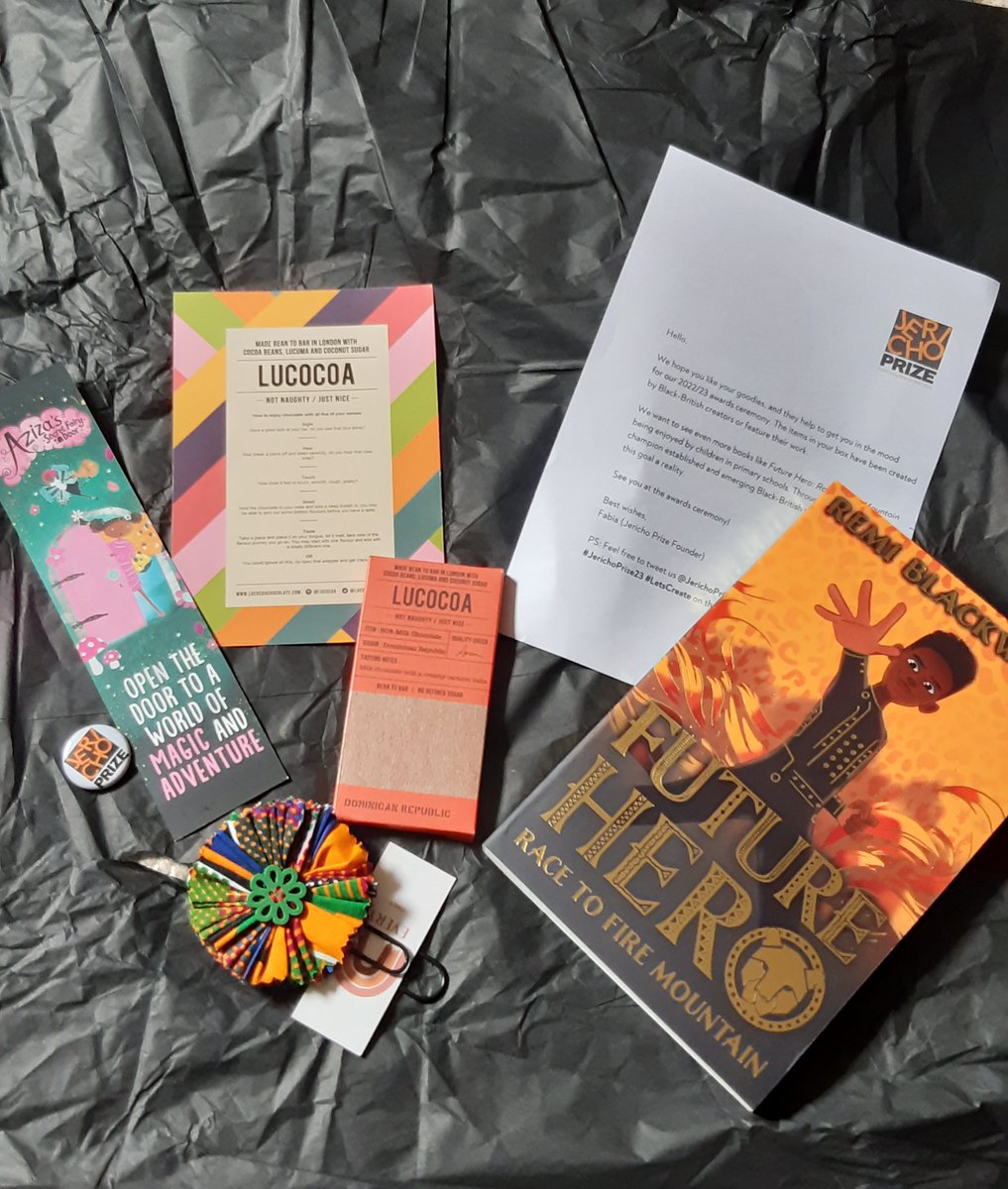 Yay! Received a 'Goodie Bag' from #JerichoPrize for being one of the first  8 people to book tickets for the Eventbrite #JerichoPrizeAwardCeremony 27th July '23