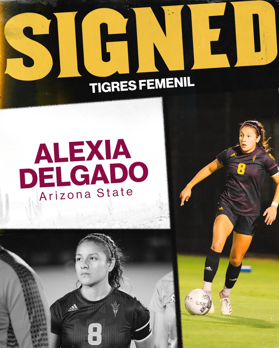 She's staying in Mexico 🇲🇽

Alexia Delgado has signed with Tigres Femenil 🐯

#ForksUp /// #SunDevil4Life