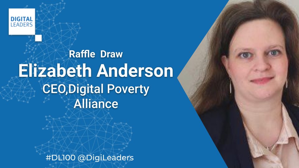 We have one final duty to perform and that is to draw tonight’s raffle in aid of the @DigiPovAlliance and we welcome to the stage the CEO of DPA, @elizabethdigi. Thanks to you all tonight we have raised an amazing £2,160🥂👏💥 #DL100 #DigiLeaders