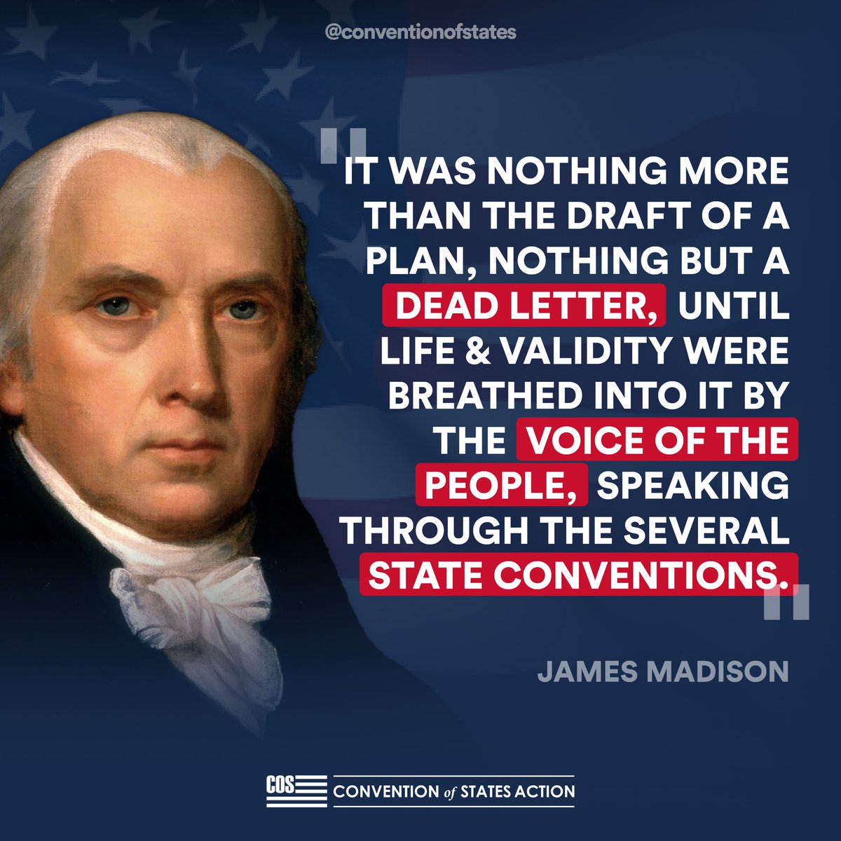 We need to bring our Constitution back to life and rein in the rampaging federal government with an #ArticleV convention, just like the founders intended!