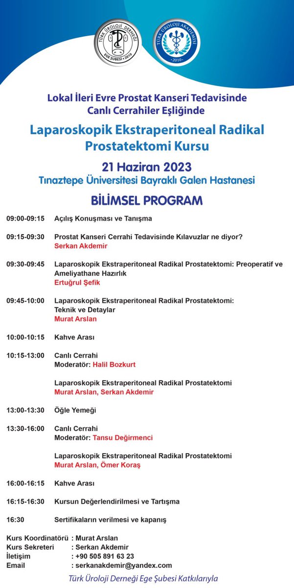 Prof.Dr.Murat Arslan (@profmuratarslan) on Twitter photo 🔺Laparoscopic extraperitoneal #radicalprostatectomy #course with live surgeries successfully completed and it is a great pleasure to share our knowledge and experiences with our colleagues. <a href="/Uroturk/">Türk Üroloji Derneği</a> #prostate #prostatkanseri #prostatecancer #laparoscopy <a href="/TinaztepeUni/">İzmir Tınaztepe Üniversitesi</a> #urology 🔺Laparoscopic extraperitoneal #radicalprostatectomy #course with live surgeries successfully completed and it is a great pleasure to share our knowledge and experiences with our colleagues. <a href="/Uroturk/">Türk Üroloji Derneği</a> #prostate #prostatkanseri #prostatecancer #laparoscopy <a href="/TinaztepeUni/">İzmir Tınaztepe Üniversitesi</a> #urology