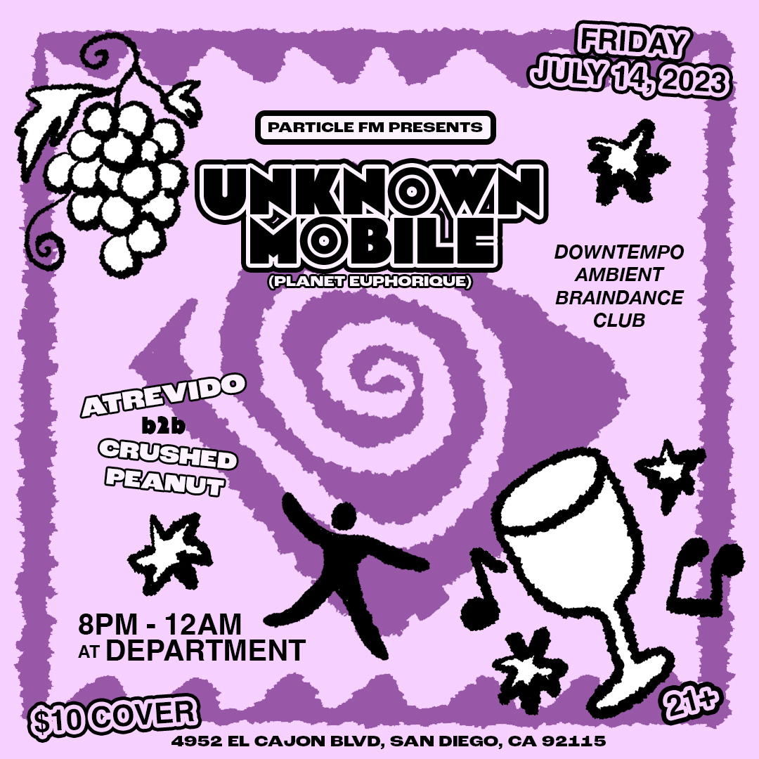 Particle FM (@particlefm) on Twitter photo Unknown Mobile <a href="/deejay_leaves/">levi</a> joins us for our next station gathering Fri July 14th from 8p-midnight with <a href="/crushedpeanut/">laurie</a> b2b <a href="/atrevid000/">jota</a> on opening duties. Natural wine bar 🍇🍷 with non-alch options. Join us for pre-pride celebrations! 🏳️🌈🏳️⚧️ 21+, $10. ra.co/events/1728391 Unknown Mobile <a href="/deejay_leaves/">levi</a> joins us for our next station gathering Fri July 14th from 8p-midnight with <a href="/crushedpeanut/">laurie</a> b2b <a href="/atrevid000/">jota</a> on opening duties. Natural wine bar 🍇🍷 with non-alch options. Join us for pre-pride celebrations! 🏳️🌈🏳️⚧️ 21+, $10. ra.co/events/1728391