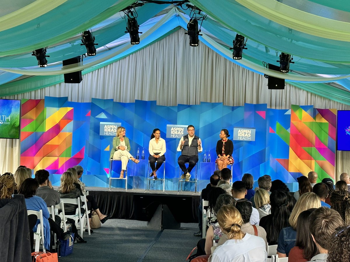Dynamic panel led by @Rock_Health and the incredible @KatieDrasser on the key interventions that help lead the way to better health. 

#AspenIdeasHealth