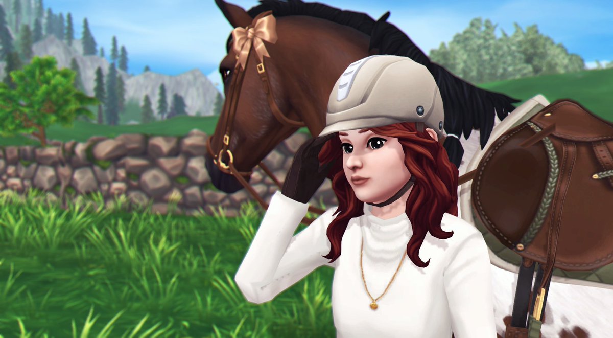 SelliBallerina's tweet photo. I had a photoshoot with Bubbletea (he's my favorite horse, don't tell all my other horses π
). I'm really loving the new player characters. Sienna is so pretty! π₯°
| #NewPlayerNewMe β‘ #StarStable β‘ #SSO | https://t.co/BoSTluP9bu