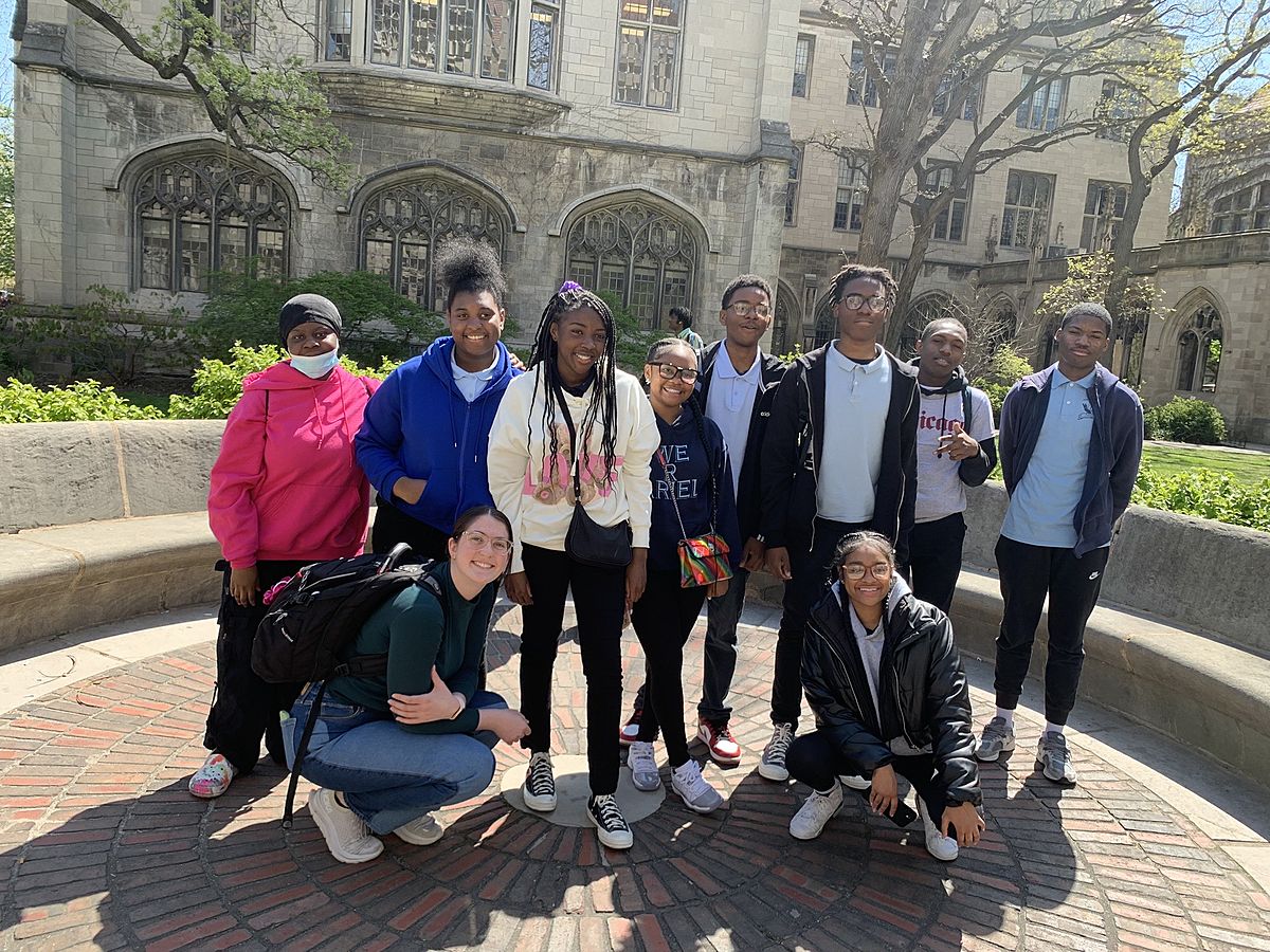 Rioghna Pittock, a second-year <a href="/UChicagoCollege/">UChicago College</a> student, says helping <a href="/AcademyAriel/">Ariel Community Academy</a> students grow more confident in reading and writing through <a href="/uchicagoNSP/">uchicagoNSP</a>, as well as opening their eyes to what college life is like, has been a meaningful experience: tinyurl.com/hu7cx5xj.