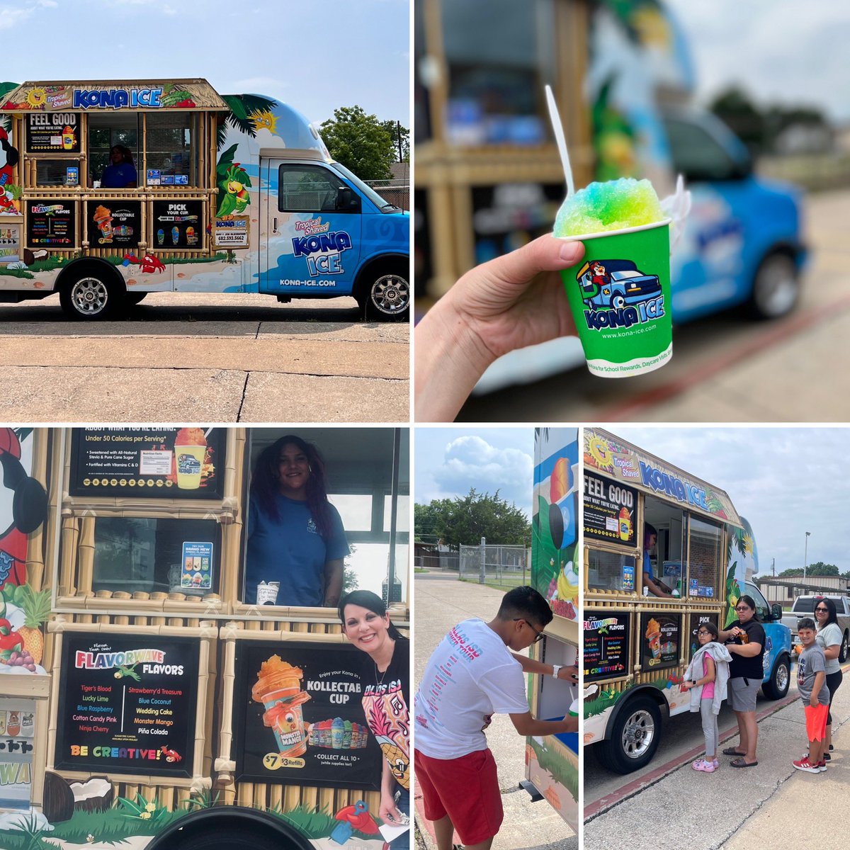 Thank you @KONAICE for coming out to bring some icy treats to our #SummerCool families 😎☀️ @DisdELO @CowartDISD @dallasschools #SummerBreeze2023