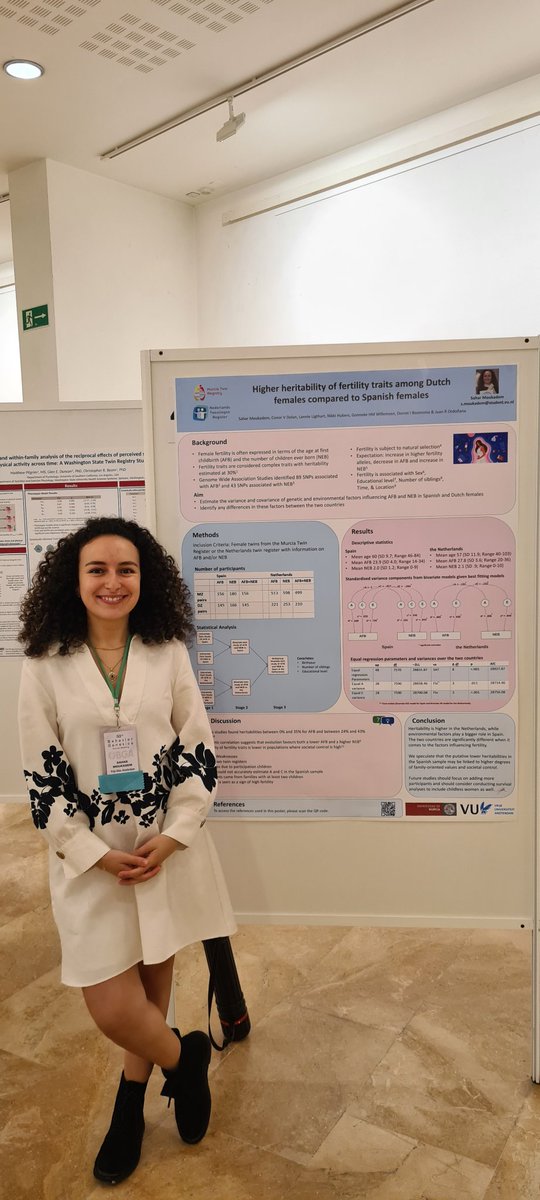 Very happy to present my poster on the heritability of fertility traits in Spanish and Dutch females at the #BGA #BGA2023 #Murcia #fertility #Twinstudy