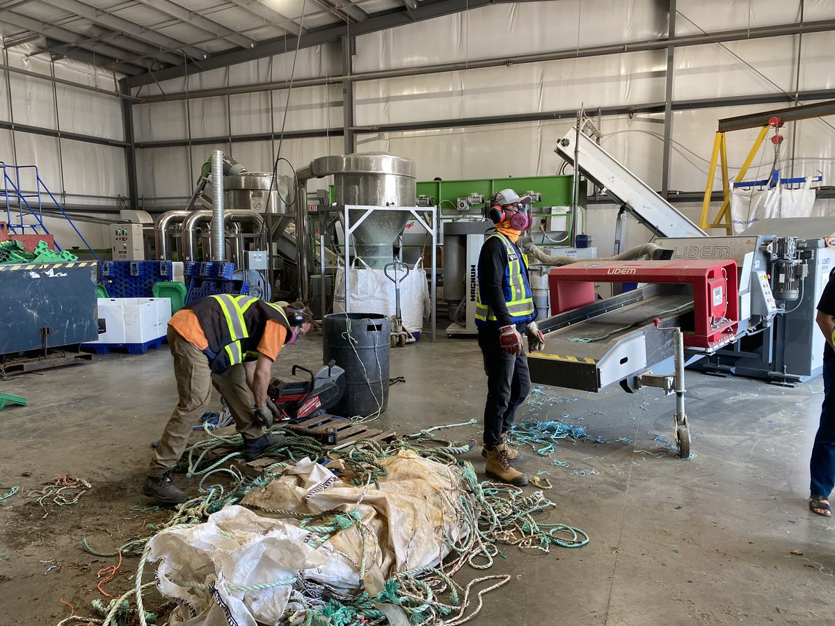 GeorgeHeyman's tweet photo. Always excited to see new developments in processing and reusing #plastic waste at @OceanLegacy_ca - a valued partner in the #CleanCoastCleanWaters initiative https://t.co/Zjrrp4EQBq