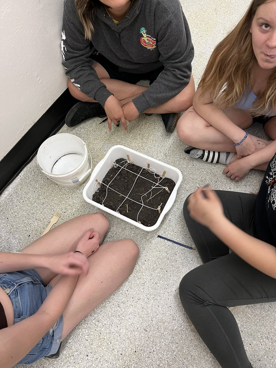Who said course finalization couldn’t be fun? Yesterday, students in Social Studies 9 completed an archaeological dig for their Course Finalization Day! @oneilltitans @RCSD_No81