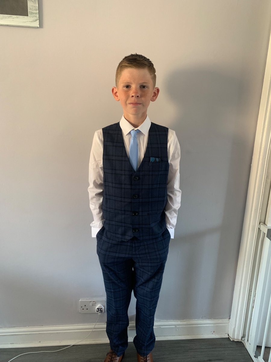 P7 prom night 😊 he has had a ball this evening  and stil singing and dancing 🙈🤣 says he’s ready to take on the teachers at football tomorrow lol..  <a href="/MissInnesBPS/">Miss Innes</a> <a href="/BpsCampbell/">MissCampbellBPS</a> and <a href="/BrunstanePS/">Brunstane PS</a>
