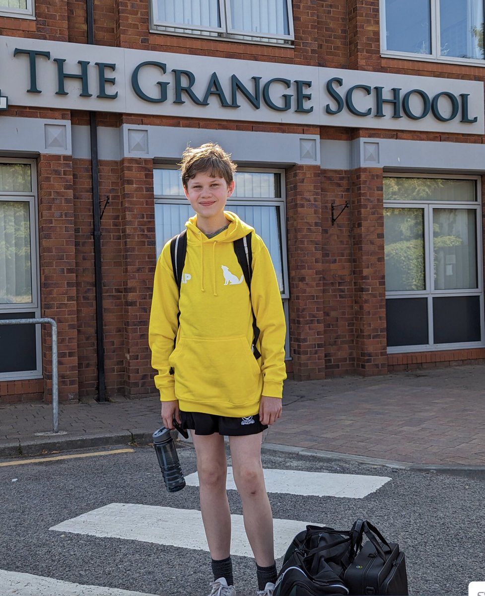 Weaver_Grange's tweet photo. House hoodies have arrived…please see your head of house to collect your hoodie. Great to see Cameron walking out of school today wearing his Weaver hoodie with pride! 💛🐺@Grange_Cheshire https://t.co/fPhltD0QK2