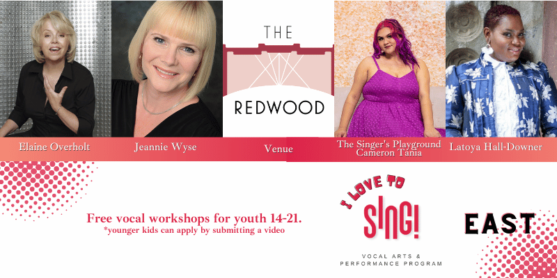 torontovocalartsfest (@singtoronto) on Twitter photo We’re proud to present our I Love to SING! East youth programming - free vocal workshops with some of Canada's most celebrated vocal coaches. Ages 14 to 21 are recommended. Takes place at <a href="/TheRedwood/">The Redwood Theatre</a>. #ILoveToSING! #YouthWorkshop
More info and register: eventbrite.ca/e/i-love-to-si… We’re proud to present our I Love to SING! East youth programming - free vocal workshops with some of Canada's most celebrated vocal coaches. Ages 14 to 21 are recommended. Takes place at <a href="/TheRedwood/">The Redwood Theatre</a>. #ILoveToSING! #YouthWorkshop
More info and register: eventbrite.ca/e/i-love-to-si…