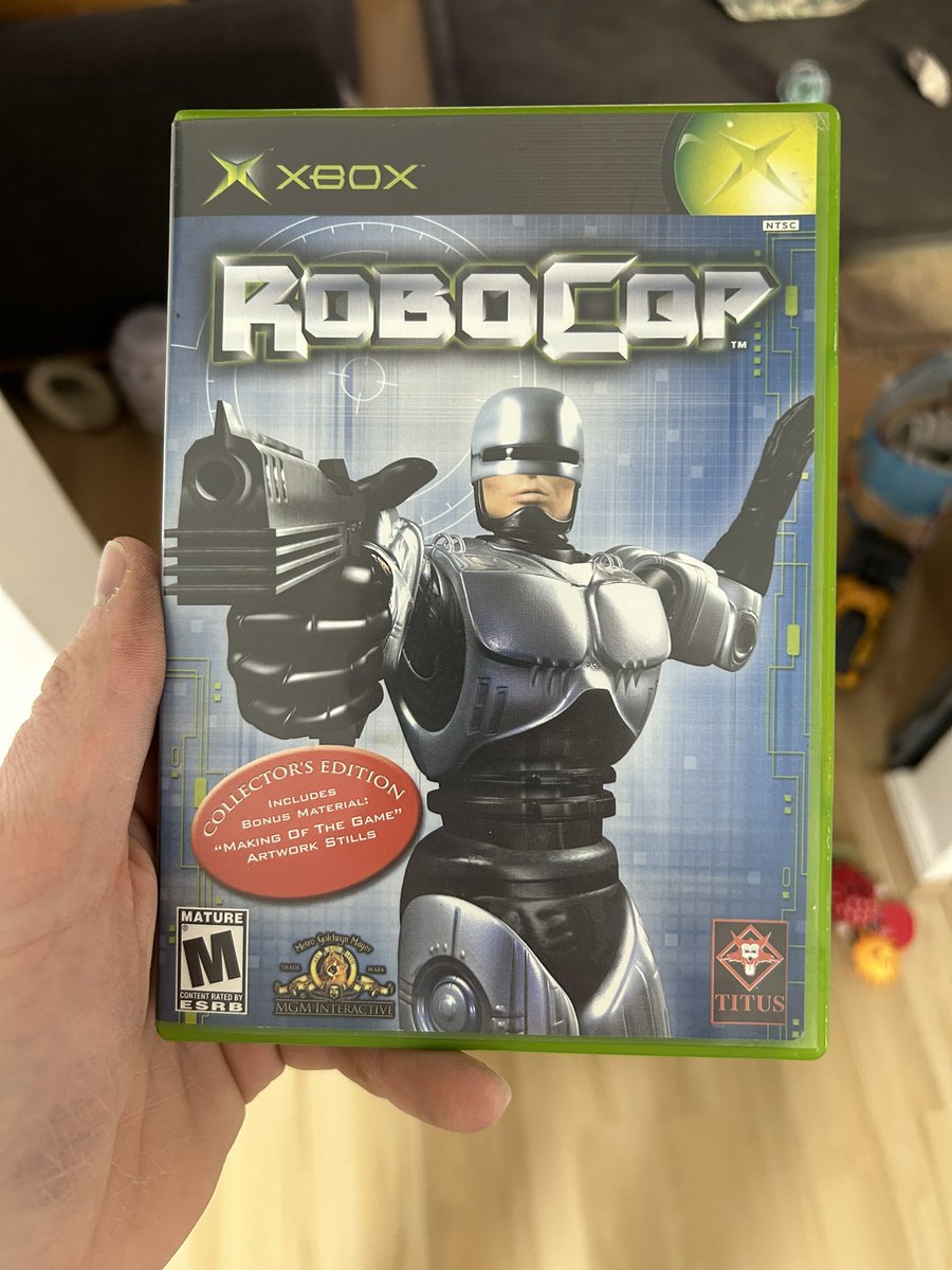 GmanLives's tweet photo. Just got my review copy for the new Robocop game. Can’t wait to check this one out! https://t.co/RO921xXUXz