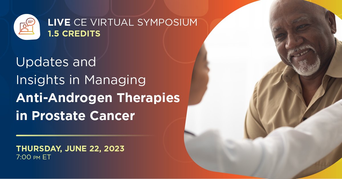 It's not too late to register! Join us for this live virtual symposium on prostate cancer. Learn more: bit.ly/45DNVGJ 
Learner Level: Foundational, Intermediate
#PTCE #FreeCE #Live #LiveVirtualSymposium #ManagedCare #rxtwitter #CEcredit #pharmacy #pharmacyeducation