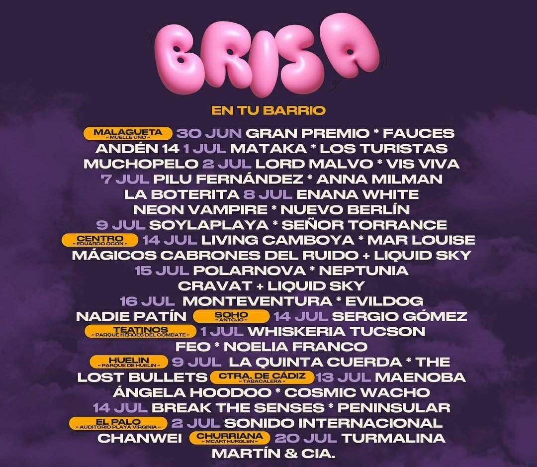 Nos vemos en el muelle 1 a las 22:00 el viernes 30. Somos unos privilegiaos. Gracias <a href="/festival_brisa/">Brisa Festival</a>