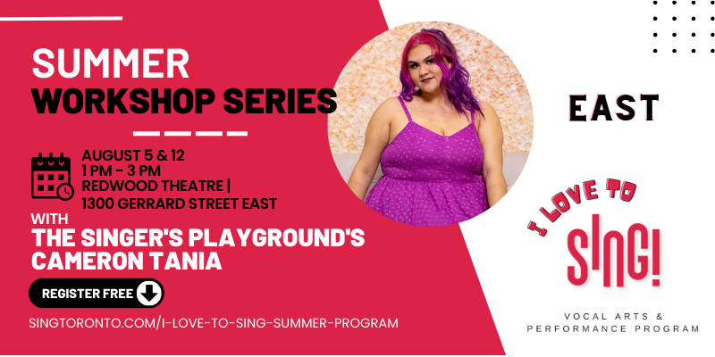 torontovocalartsfest (@singtoronto) on Twitter photo Join Toronto’s “Plus Size Pop Princess” and 2022 OMA award winner, <a href="/_BroadwayBabe/">Cameron Tania (she/her)</a>, of The Singer’s Playground for “The Performance”- a FREE workshop for youth, August 5 & 12 from 1-3p at <a href="/TheRedwood/">The Redwood Theatre</a> – part of the #ILoveToSING Program.
eventbrite.ca/e/i-love-to-si… Join Toronto’s “Plus Size Pop Princess” and 2022 OMA award winner, <a href="/_BroadwayBabe/">Cameron Tania (she/her)</a>, of The Singer’s Playground for “The Performance”- a FREE workshop for youth, August 5 & 12 from 1-3p at <a href="/TheRedwood/">The Redwood Theatre</a> – part of the #ILoveToSING Program.
eventbrite.ca/e/i-love-to-si…