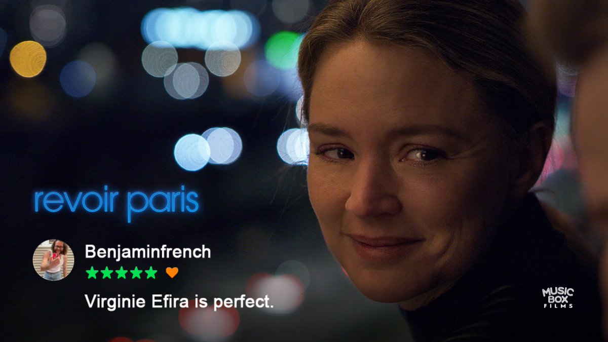 Festival audiences on @Letterboxd are raving about #VirginieEfira and REVOIR PARIS. #OnlyInTheaters Friday.