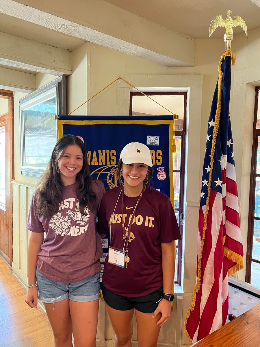 Posted today by San Marcos Kiwanis Club. Congratulations to these two SMHS graduates 
“Bethany Sosa and Caitlin Tims are two of our scholarship winners this year.  They will both be attending Texas State University this Fall.”