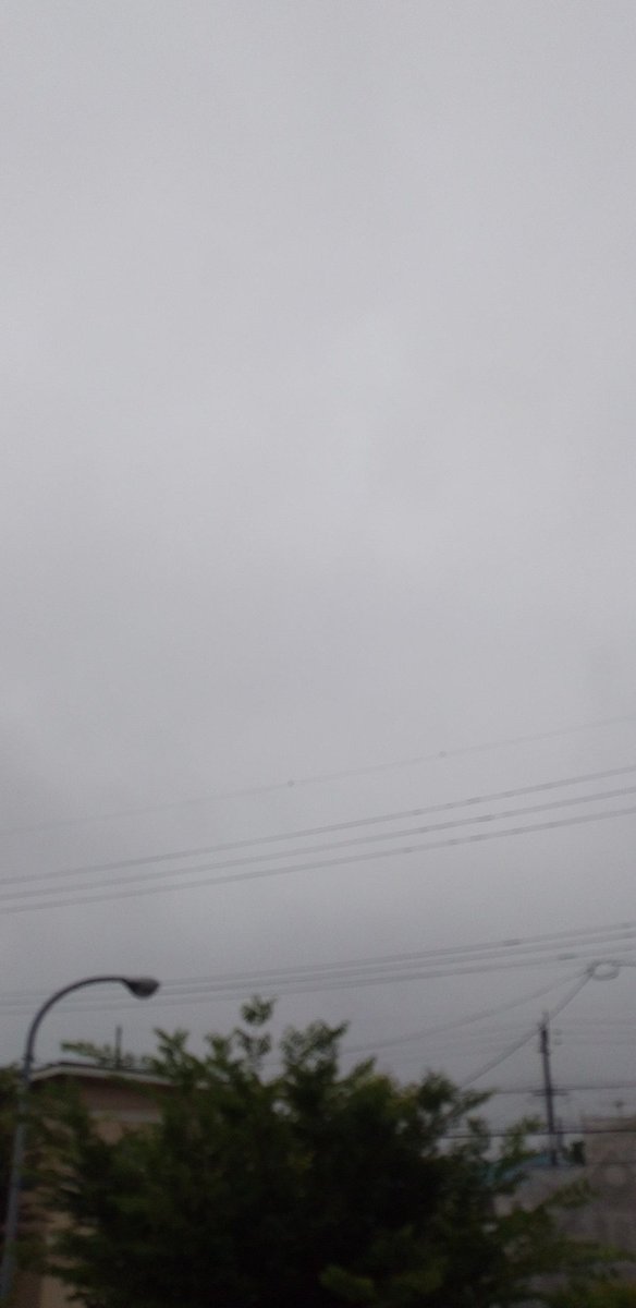 福島市　6/23（金)
6:35am
おはようございます😄

雨がぽつぽつ🌂
現在の気温17℃
予想最高気温24℃

一日中こんな天気予報🌂☁🌂☁

今日も佳き一日を😊
#空ネット