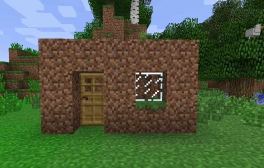 Ale_sprite05's tweet photo. @Minecraft Come on my new house isn't that bad, maybe the blocks of dirt should be changed :) https://t.co/J3kPs2rTSP