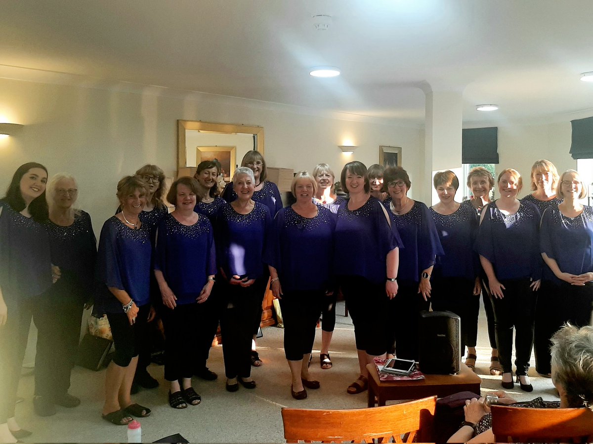 We had a super evening singing for the residents of Radbrook House in #Shrewsbury - so pleased to get there after our date in March was snowed off! A really enjoyable time was had by all, plus a generous donation of £98.30 for our charity The @ATSociety was given - thank you 🥰💙