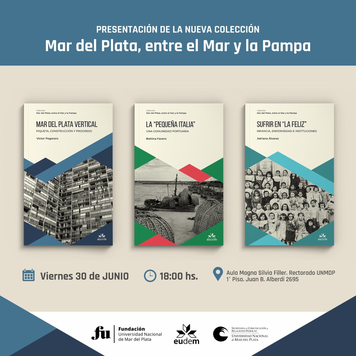 Nos vemos en la presentación de la colección con estos tres libros, todos de autores/as del CEHis. <a href="/Adriana44584915/">Adriana Alvarez</a>  <a href="/BettinaFavero/">Bettina Favero</a>