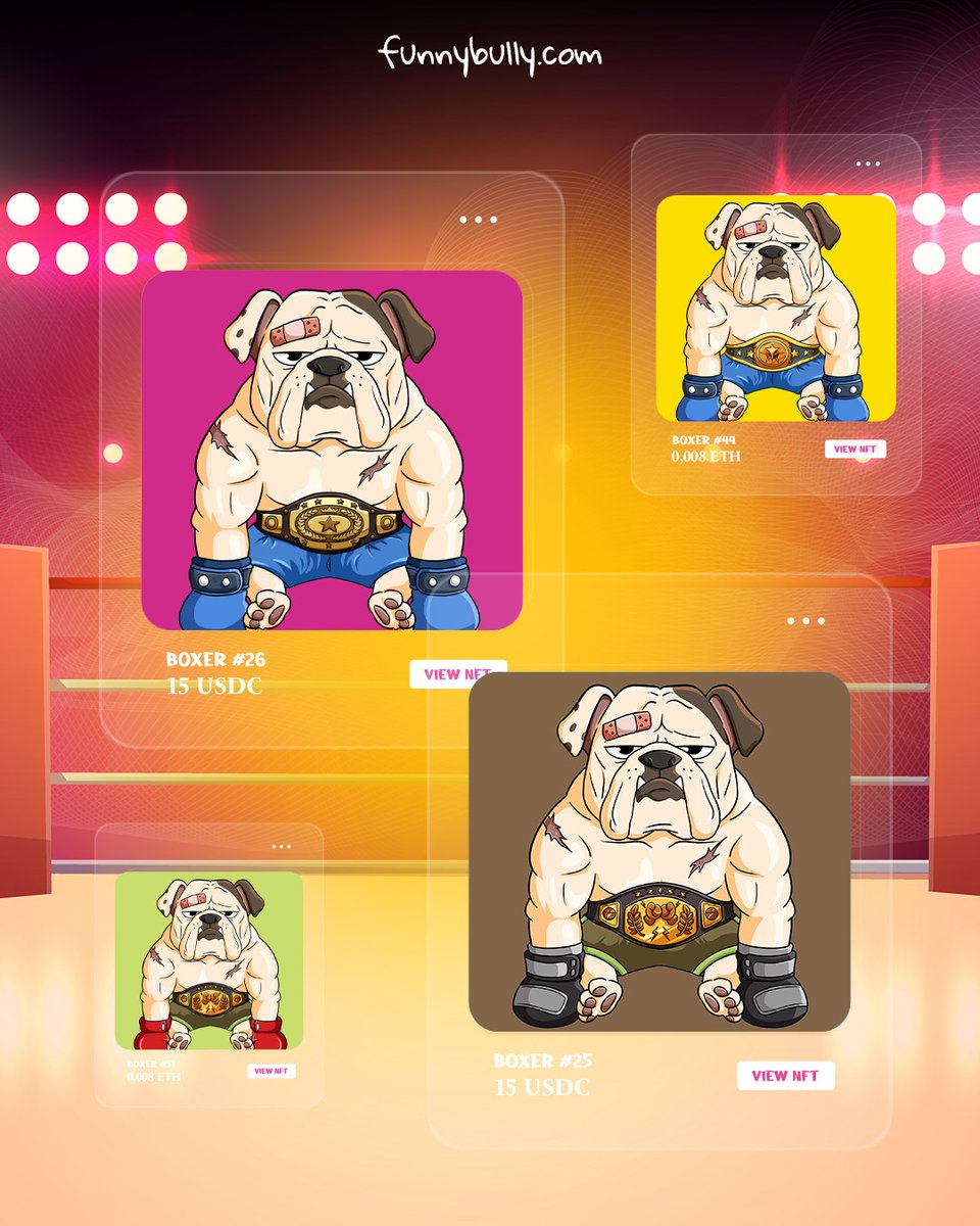 Our exclusive #NFT collection showcases bulldogs in an array of professions, applauding the courage and tenacity of these lovable creatures. Today, step into the boxing ring with our #Bulldog Boxer - an embodiment of strength, determination, and spirit! #NFTs #NFTCommunity