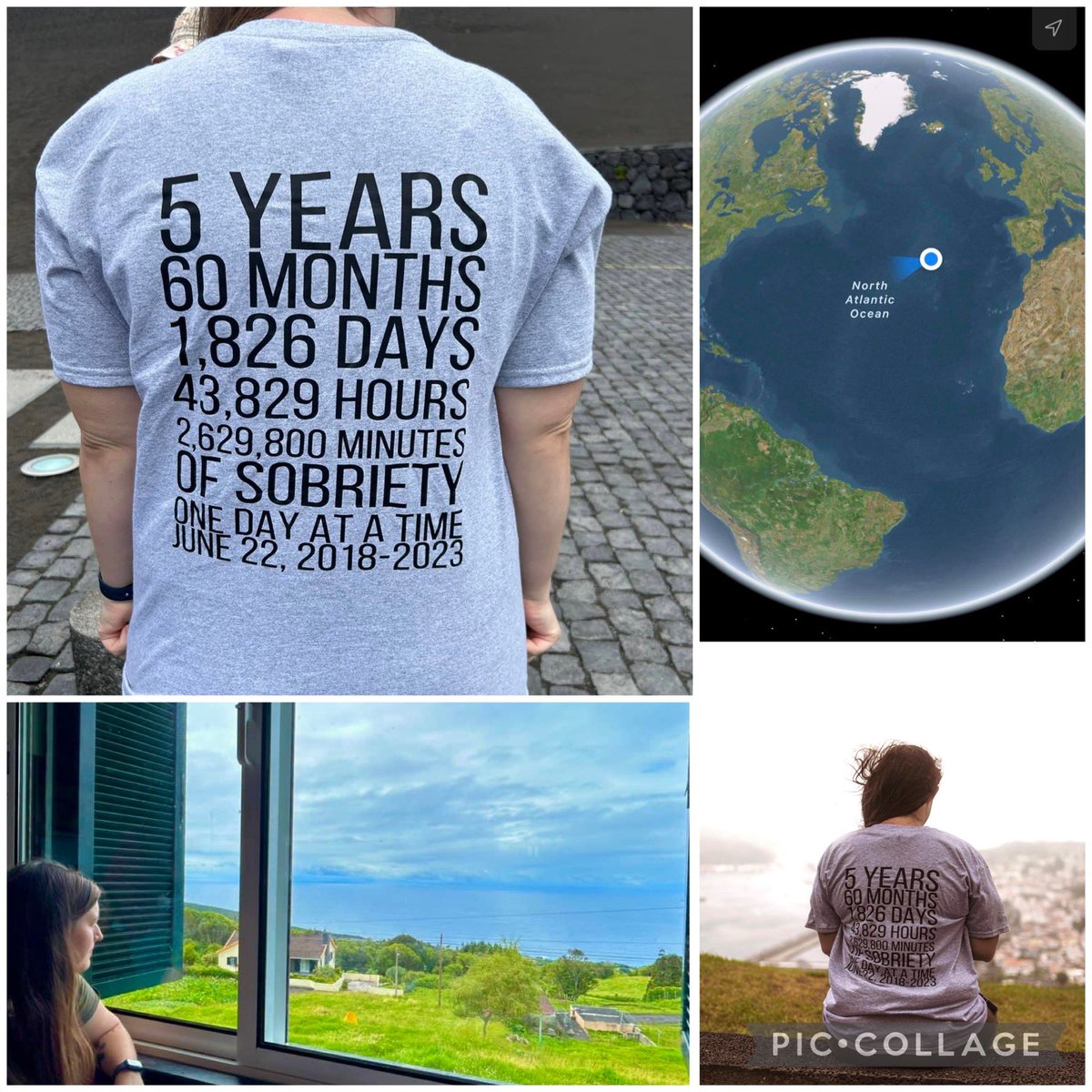 So beyond blessed to say that my life has changed drastically in the last 5 years &amp; somehow keeps getting better! Spending my 5 yr sobriety anniversary on the beautiful Azorean island of Faial 💕  #blessed #Portugal #soberlife