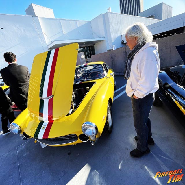 With the late #TonyDow at the Petersen... He loved this Ferrari. #fireballtim
