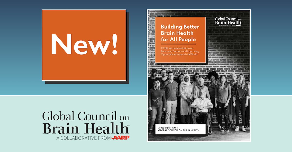 aboutscp's tweet image. Everyone deserves the same opportunity to maintain the best possible #BrainHealth. A NEW report from the Global Council for Brain Health identifies barriers and provides recommendations to achieve #equity for all. Read here: aarp.org/health/brain-h… #BrainAwarenessMonth