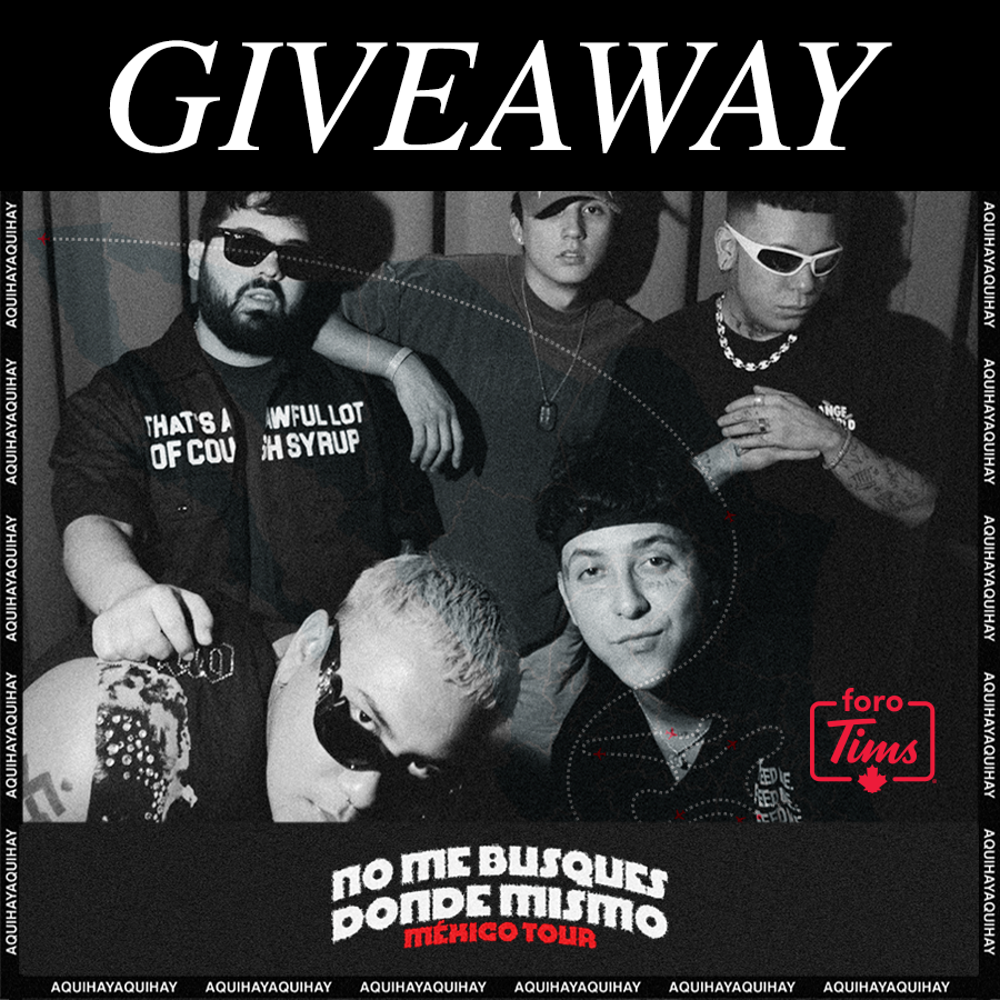 🎶 G I V E A W A Y 🎶  

El quinteto de Hip-Hop mexicano AQUIHAYAQUIHAY llegan mañana Viernes 23 de Junio a nuestro escenario a las 9PM. Participa para llevarte un acceso doble:

🔹Da RT, like y síguenos para participar

🏆El ganador será anunciado este 23 de Junio a las 12PM.