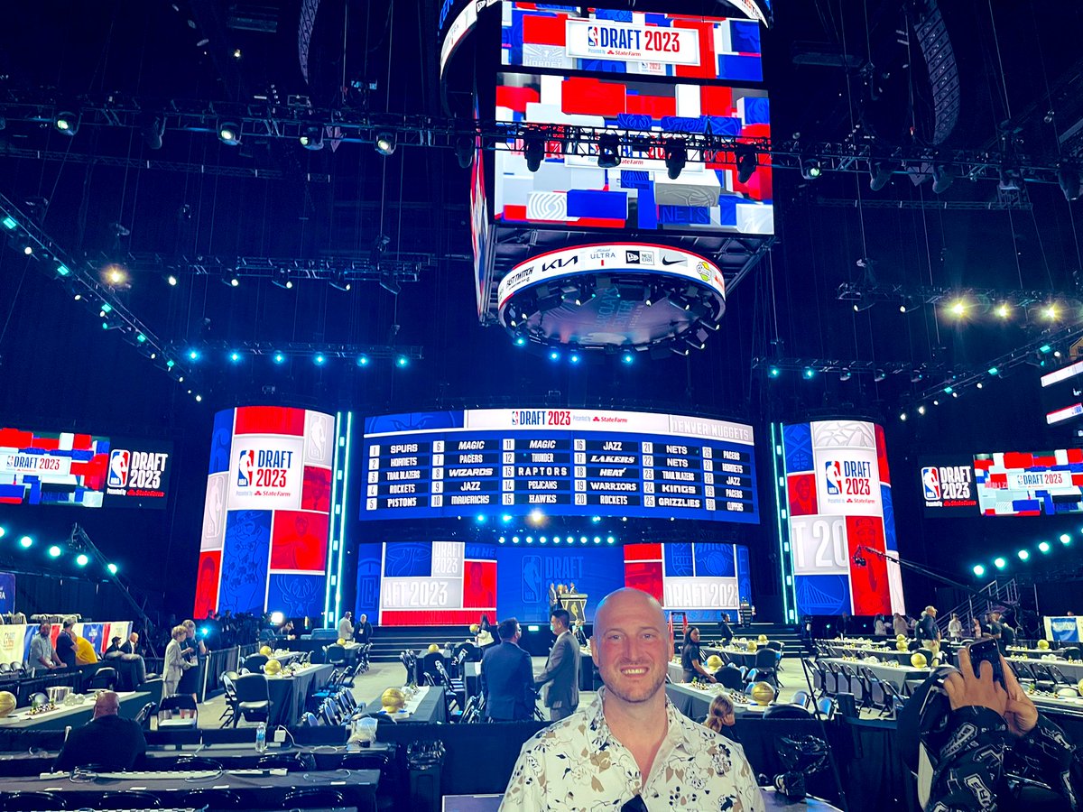 Green Room and test run with the commish. #NBADraft
