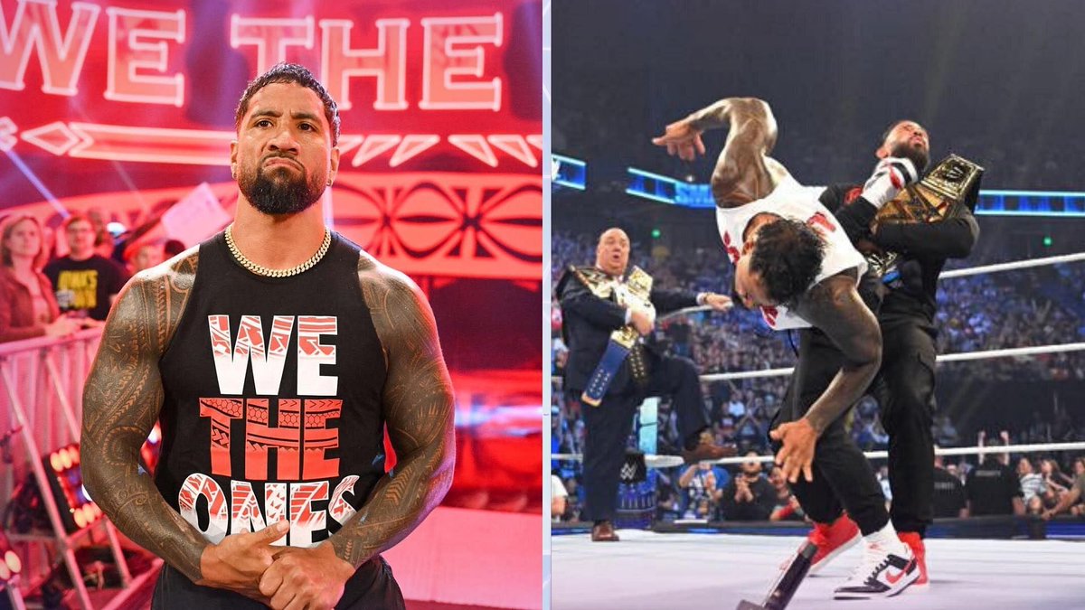 Literally that Jey Uso superkick to Roman might be the best moment of the year! Even though could see it coming.. was still on point story wise! ☝️ #SmackDown    #JeyUso #Superkick #moment #storytelling #onpoint #crossingtheline