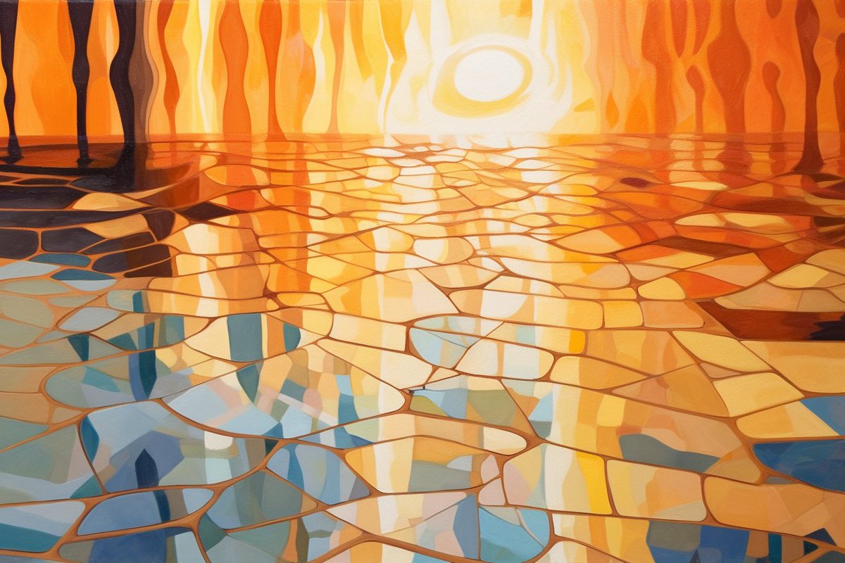 tail flicks sunbeams across cracked linoleum

#sixwords #poetry #micropoetry
#writingprompt #poetryprompt
#writingcommunity #midjourney
(poem-generated image)