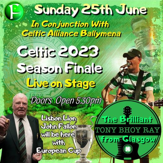 thefelonsclub's tweet photo. Celtic 2023 Season Finale.
#Celtic #bhoys #Finale #TonyBhoyRay #JohnFallon #EuropeanCup https://t.co/tnX3kh6uKZ