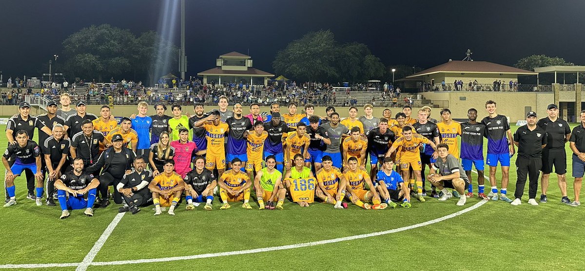 Thanks to Tigres Reserves for coming to city of Fort Worth. 1,575 soccer fans attended the friendly last night at TCU Soccer Stadium. Thanks to FC Global for your logistics support. It was a great night for the soccer community in Fort Worth!