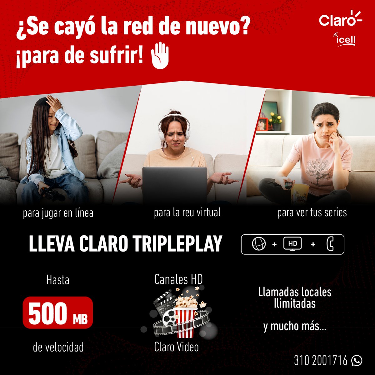para de sufrir, 😢para ver tus series, para jugar en línea 🥵o para la reu virtual  !pára ya¡🎉💯 ICELL te ofrece un plan que es para parar de sufrir Contáctanos ahora y conoce todos los beneficios que tenemos para ti en
escríbenos al WhatsApp:  wa.link/q1hu0r