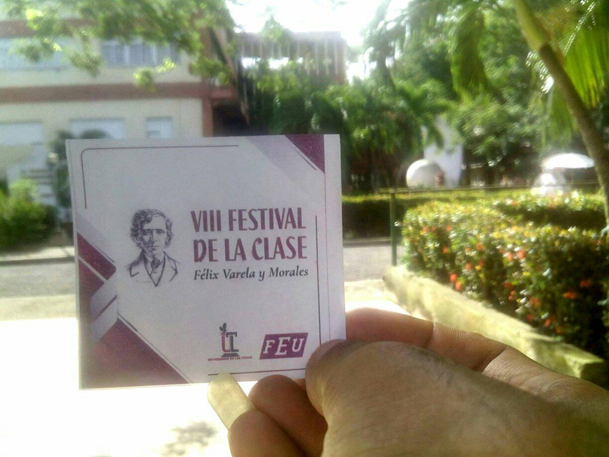 FEUdelaULT's tweet photo. Talento, pasión y muchas ganas de enseñar y aprender, se respiro hoy en el VIII Festival de la Clase 📷  "Félix Varela y Morales" de nuestra Casa de Altos Estudios tunera📷. https://t.co/ZrJOcG2IdW