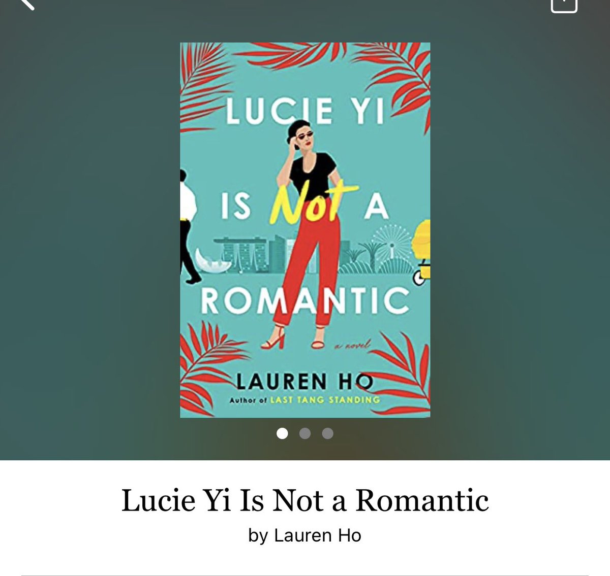 Lucie Yi Is Not A Romantic by Lauren Ho

#LucieYiIsNotARomantic by #LaurenHo #5016 #38chapters #416pages #559of400 #21for6 #audiobook #11hourAudiobook #LucieAndCollin #June2023 #clearingoffreadingshelves #whatsnext #readiitquick