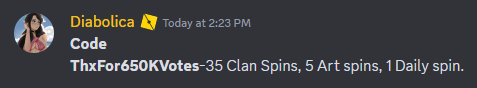 New code