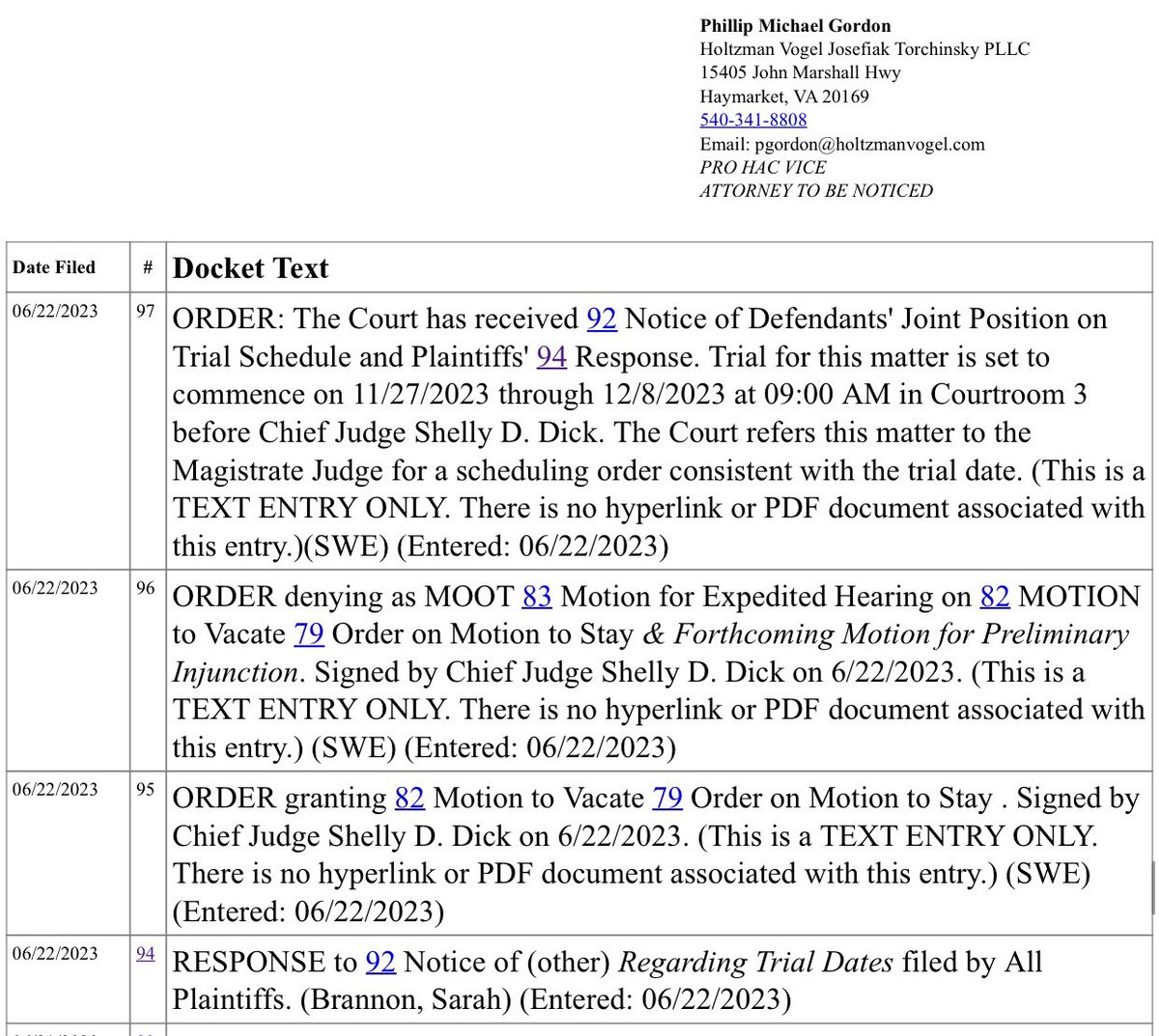 The court dates for the #lalege #redistricting case will be 11/27/2023 to 12/8/2023