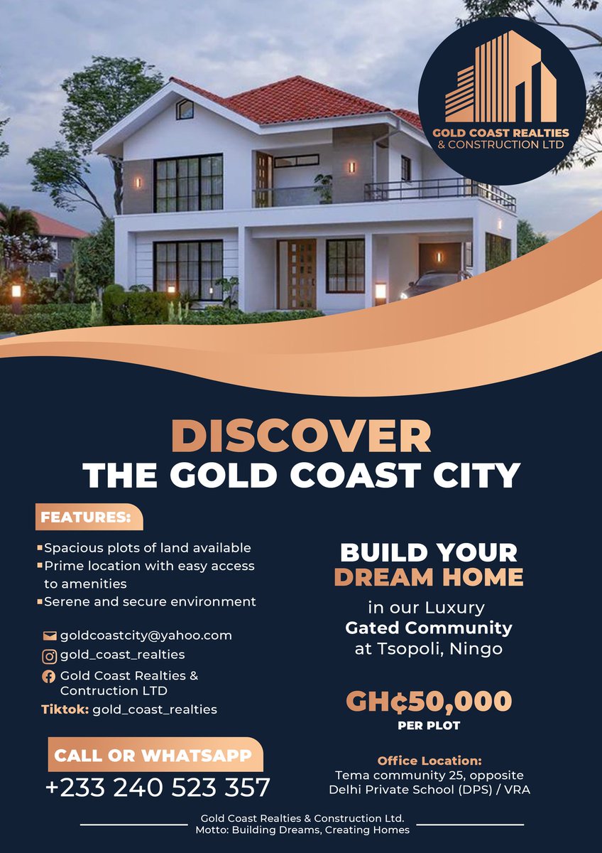 #bendodoo #goldcoastcity #goldcoastrealties #gatedcommunity #migratetoghana #movetoghana #traveltoghana #landforsale #realestate #viral #trending