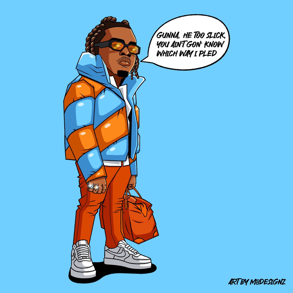 M8Designz's tweet photo. #gunna #cartoonart #illustrationart https://t.co/FrPD4kLhdc
