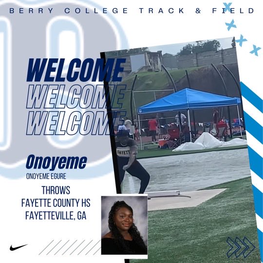 Our first Women’s Throws introduction goes to incoming Viking Onoyeme Egure! The Shot and Discus thrower comes from Fayette County HS. The multiple ⁦@OfficialGHSA⁩ podium placer will be a great addition to our Family! #WeAllRow