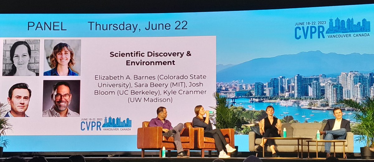 What a nice end of an awesome @CVPR : Sara Beery giving EarthVision a shout-out at the last panel discussion. See you all next year!!!