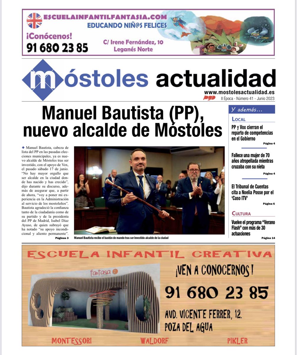 Ya en máquinas Número 41 edición ✍️ impresa 📰🗞️<a href="/ActMostoles/">Móstoles Actualidad</a> Mañana en tu buzón 📮 y puntos habituales de distribución <a href="/AytoMostoles/">Ayuntamiento de Móstoles</a>
