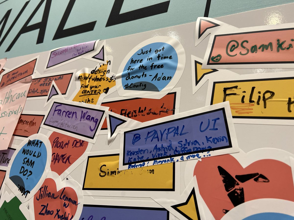 jamescarleton's tweet image. Our PayPal UI design systems team on the Figjam wall at #Config2023 @figma @PayPal