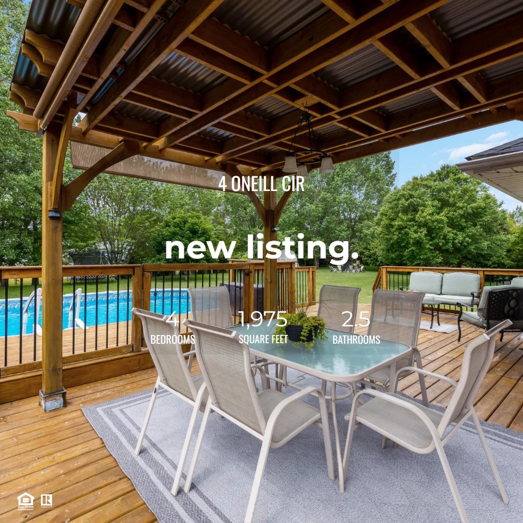 homeshots's tweet image. This Home sits on a large pie-shaped lot in #Phelpston &amp;amp; offers a pool, covered front Porch &amp;amp; landscaping! #RealEstate Watch the virtual tour for 4 O’Neill Circle here ecs.page.link/51PVq Contact Trevor Shaw @ 705-791-5004 or info@barriehome.net for details!