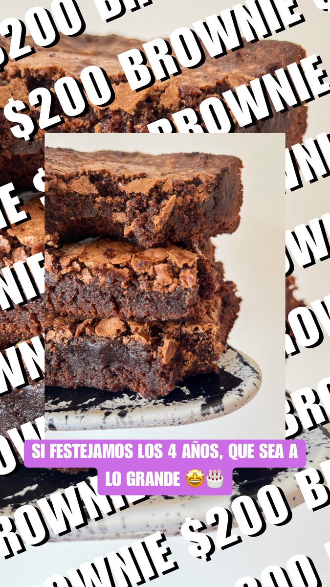 chula_cake's tweet photo. Nada sale $200 hoy en día
Una porción de brownie si 🙌🏽🩷

hace tu pedido, ya te alegre la tarde del sábado https://t.co/9EJ677AIba