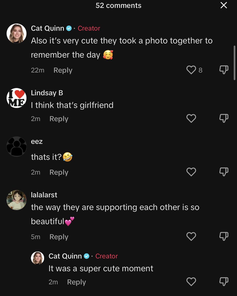 ne // india + corey on Twitter "NOW she knows it’s the gf ok cat quinn